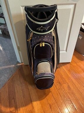 Greg Norman Collection Black/Gold Golf Bag